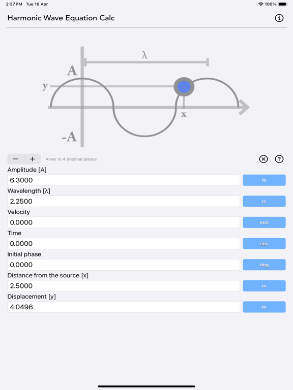 Harmonic_Wave_Equation_Calc iPadOS App Screenshot 5