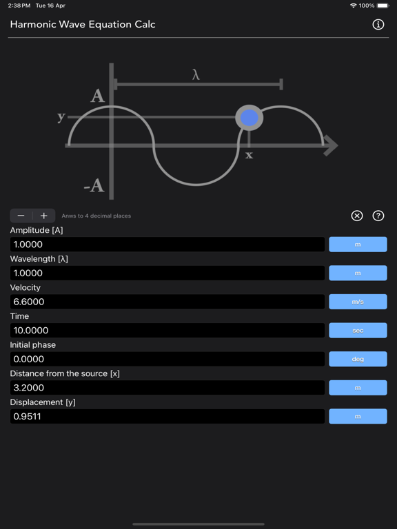 Harmonic_Wave_Equation_Calc iPadOS App Screenshot 6