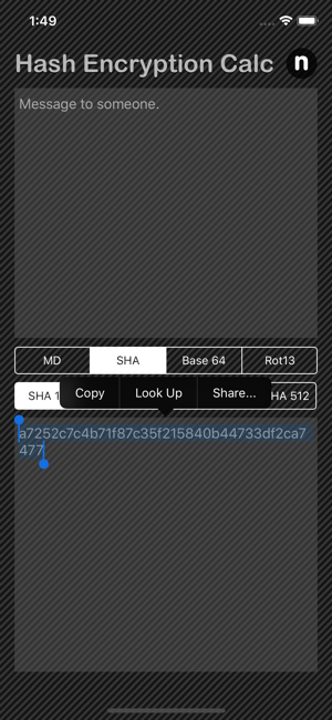 Hash & Encryption Calculator iOS App for iPhone and iPad