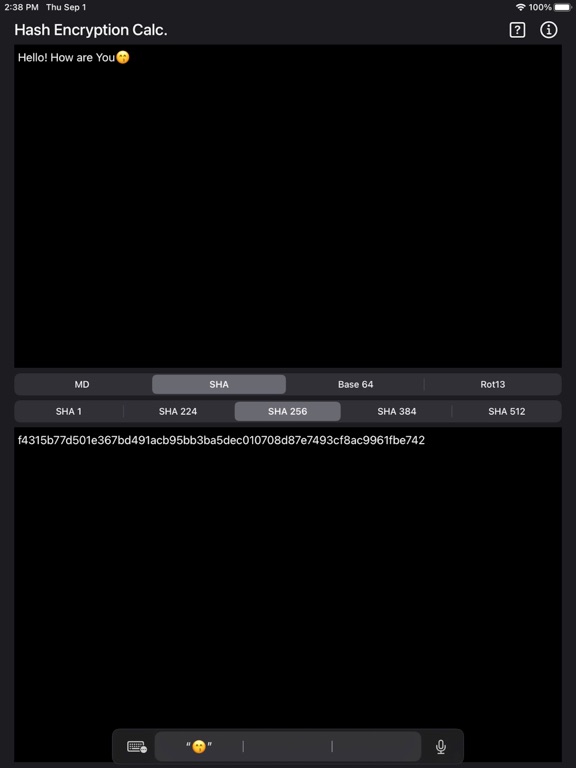 Hash_and_Encryption_Calculator iPadOS App Screenshot 4