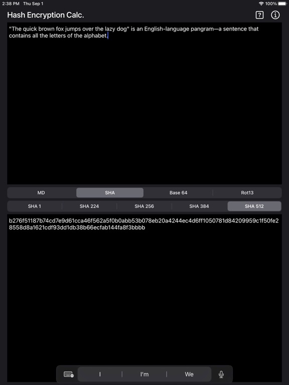 Hash_and_Encryption_Calculator iPadOS App Screenshot 5