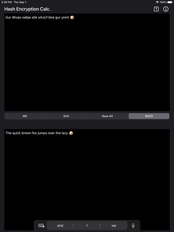 Hash_and_Encryption_Calculator iPadOS App Screenshot 9
