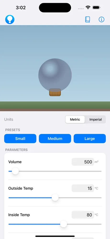 Hot_Air_Balloon_Lift_Calc iOS App Screenshot 5