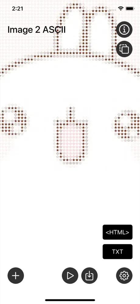 Image_2_ASCII_Art iOS App Screenshot 1
