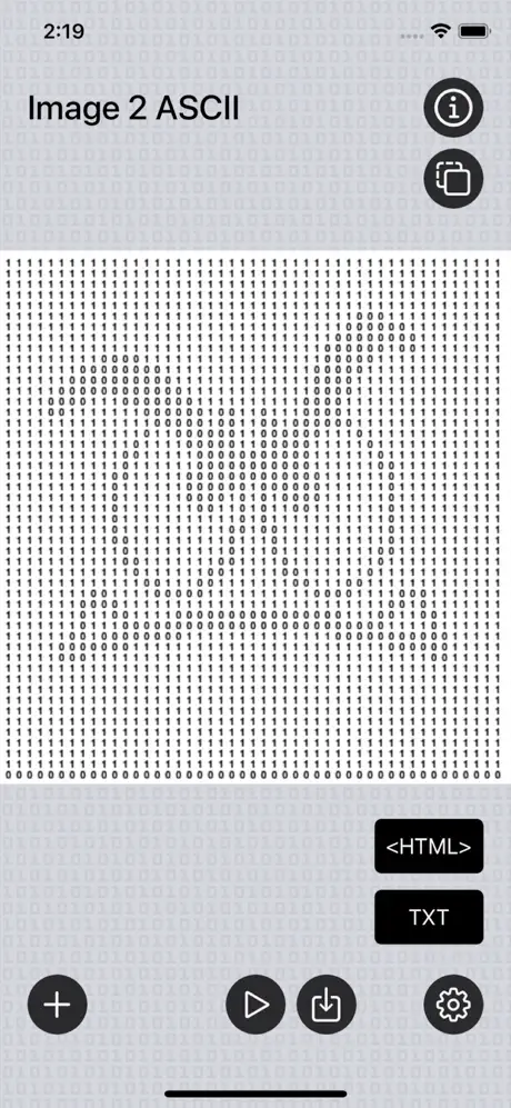 Image_2_ASCII_Art iOS App Screenshot 5