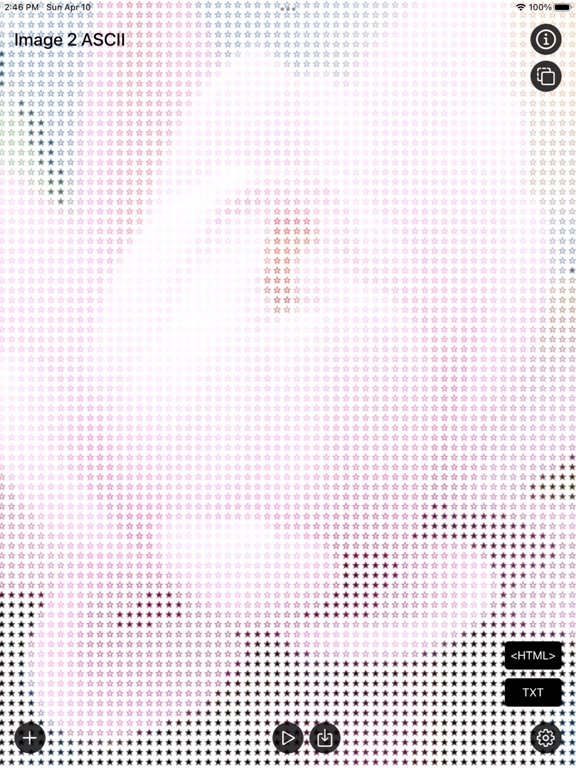 Image_2_ASCII_Art iPadOS App Screenshot 10