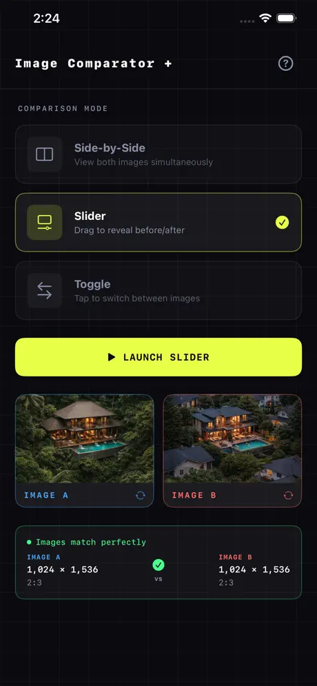 Image_Comparator iOS App Screenshot 2