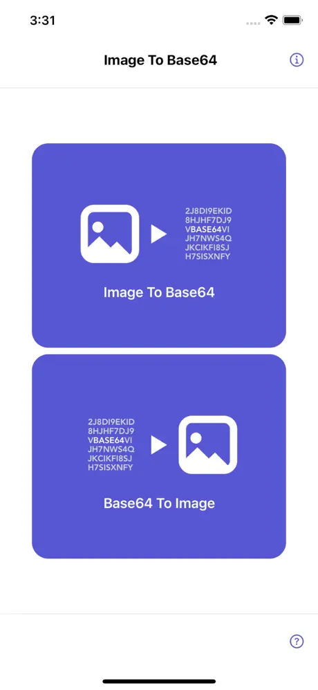 Image_to_Base64_Plus iOS App Screenshot 1