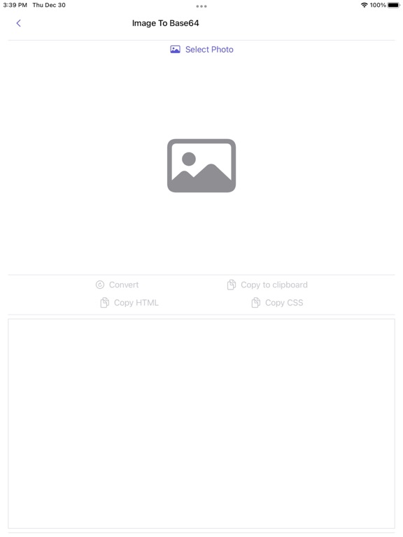 Image_to_Base64_Plus iPadOS App Screenshot 4