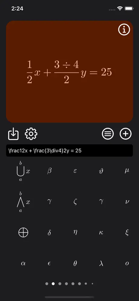 Latex_Equation_Editor iOS App Screenshot 5