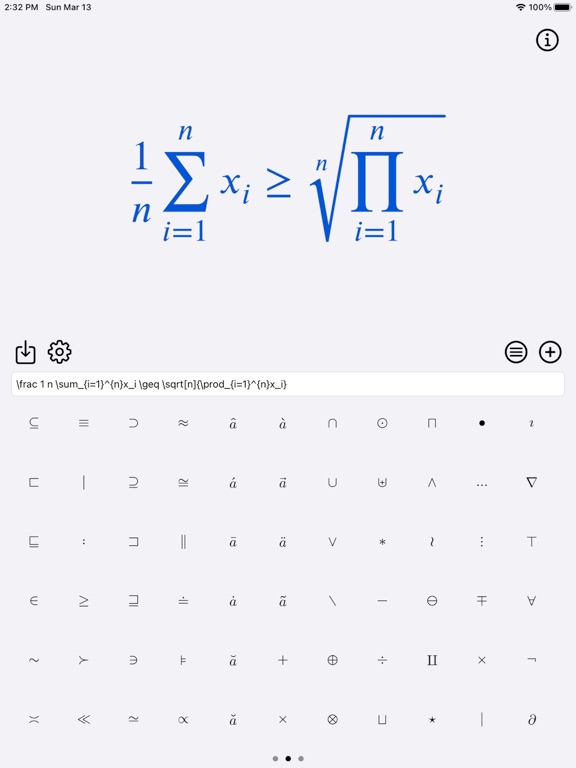 Latex_Equation_Editor iPadOS App Screenshot 10
