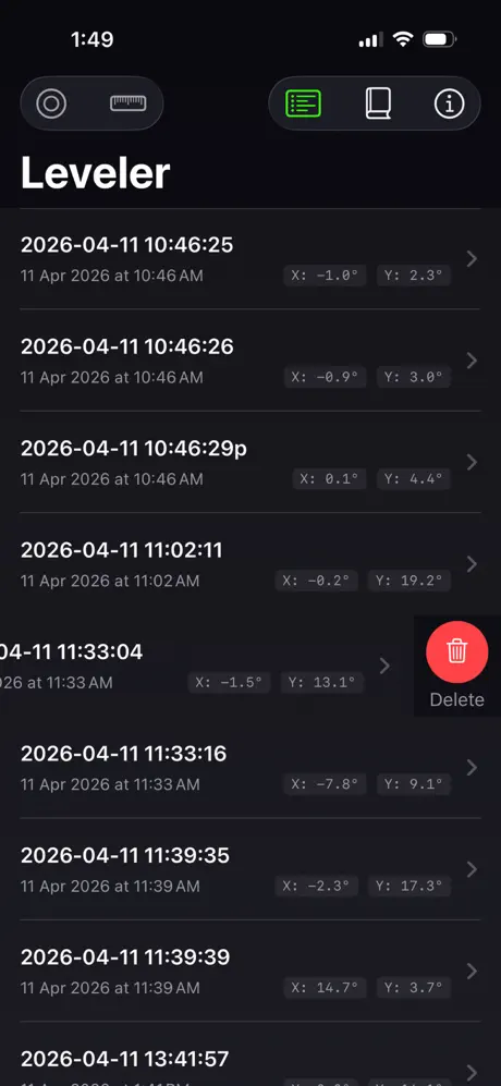 Leveler_Plus iOS App Screenshot 5