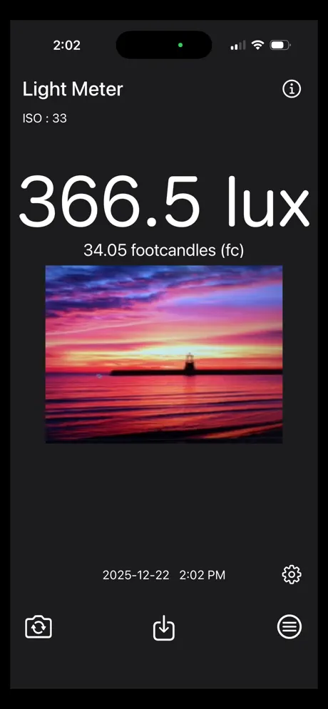 Light_Meter_Brightness_Calc iOS App Screenshot 4