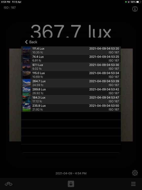 Light_Meter_Brightness_Calc iPadOS App Screenshot 9
