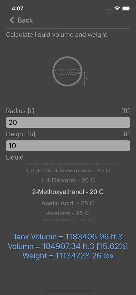 Liquid_Calculator iOS App Screenshot 6