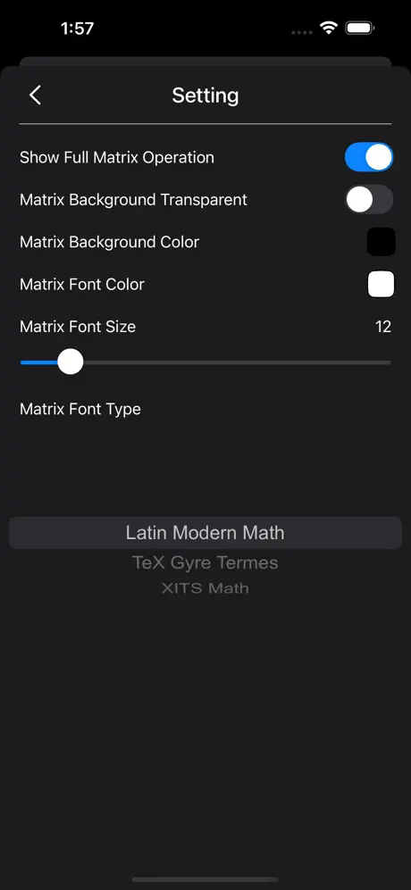 Matrix_Calc_Plus iOS App Screenshot 5