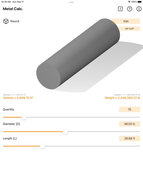Metal_Calculator_Plus iPadOS App Screenshot 7