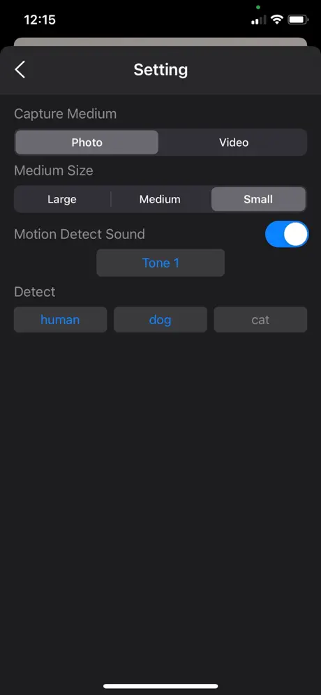 Motion_Detector_Camera iOS App Screenshot 5