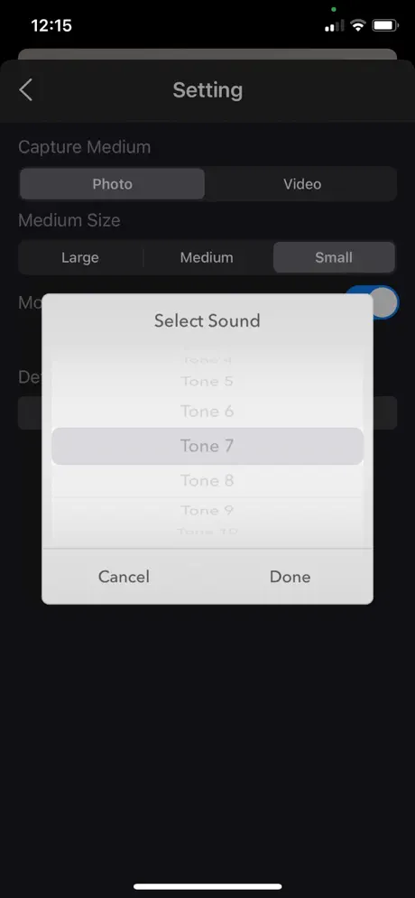 Motion_Detector_Camera iOS App Screenshot 6