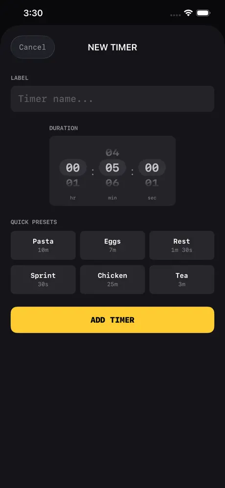MultiTimer_Countdown_Board iOS App Screenshot 2