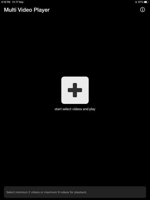 Multi_Video_Player_Plus iPadOS App Screenshot 1