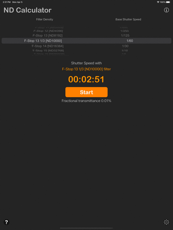 Neutral_Density_Calculator iPadOS App Screenshot 7