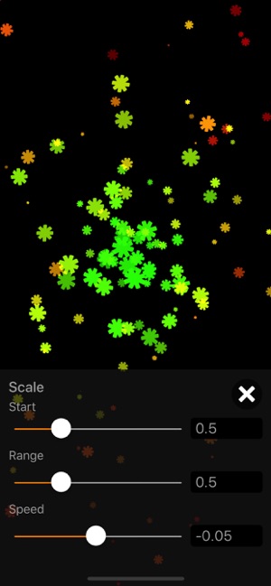 Particle Generator iOS App for iPhone and iPad