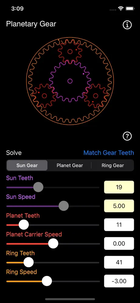 Planetary_Gear_Calculator iOS App Screenshot 5