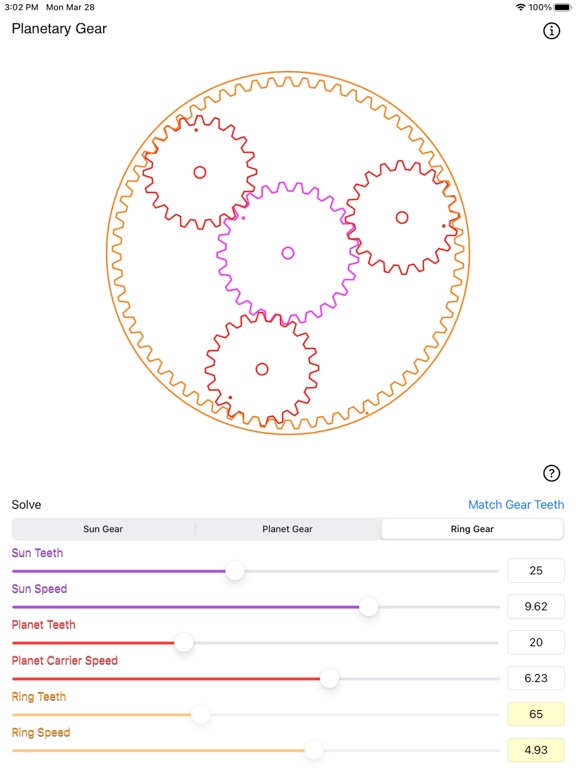 Planetary_Gear_Calculator iPadOS App Screenshot 6