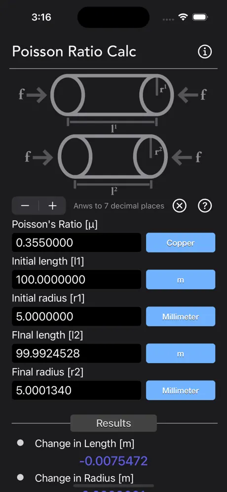 Poisson_Ratio_Calculator iOS App Screenshot 6