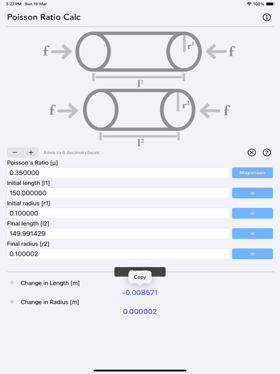 Poisson_Ratio_Calculator iPadOS App Screenshot 3