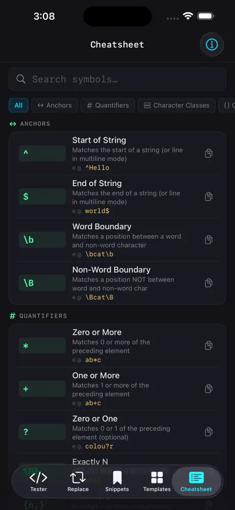 Regex_Lab iOS App Screenshot 5