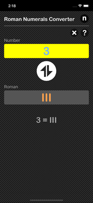 Roman Numerals Converter Plus iOS App for iPhone and iPad