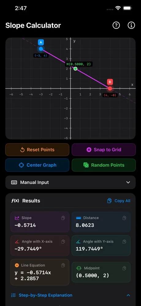 Slope_Calculator_Plus iOS App Screenshot 6