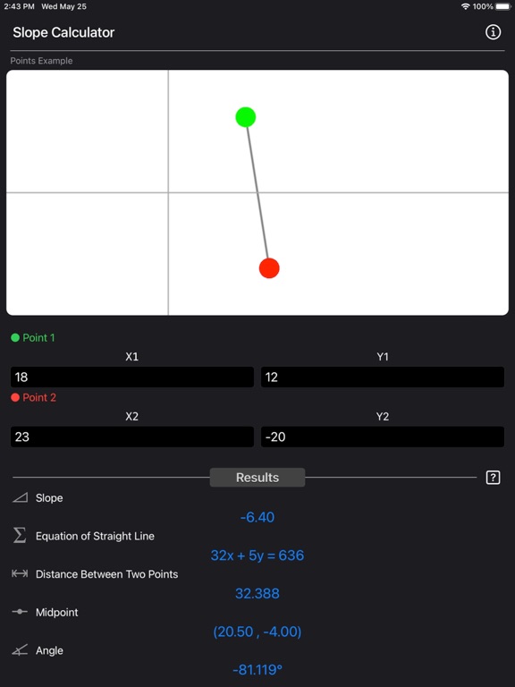 Slope_Calculator_Plus iPadOS App Screenshot 10