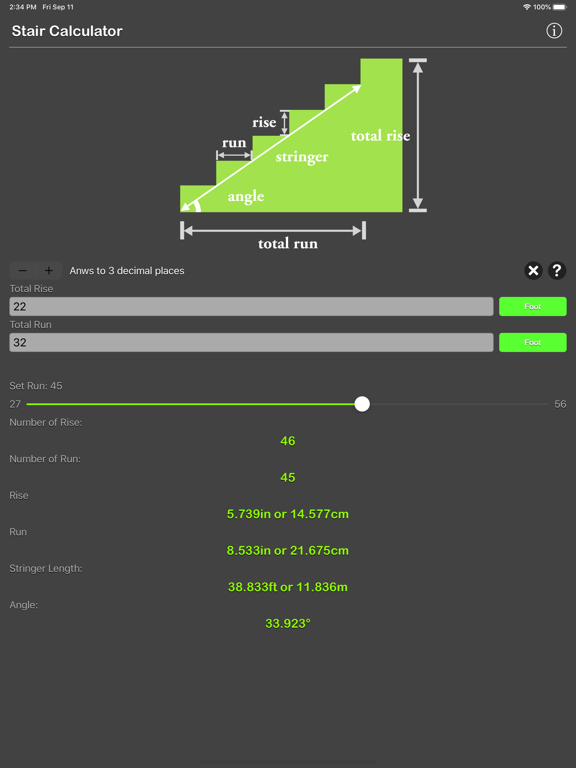 Stair_Calculator_Plus iPadOS App Screenshot 9