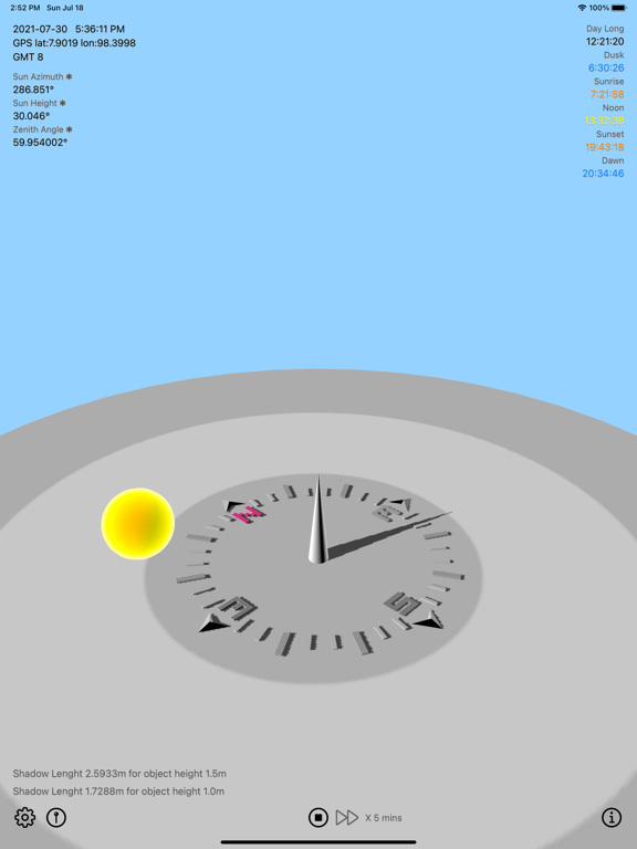 Sun_Calculator iPadOS App Screenshot 9