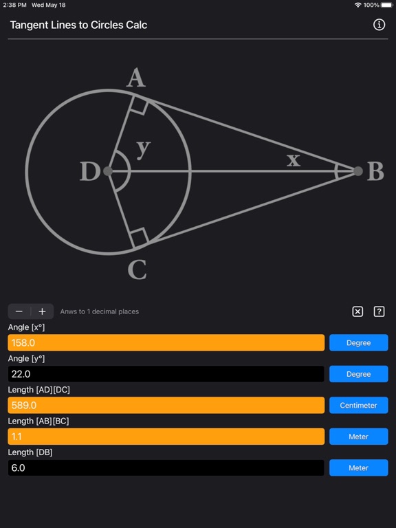 Tangent_Lines_to_Circles_Calc iPadOS App Screenshot 10
