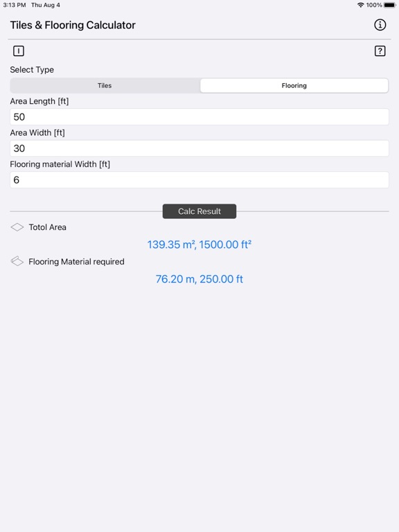 Tiles_and_Flooring_Calculator iPadOS App Screenshot 10