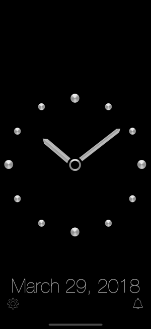 Titanium Luxury Clock iOS App for iPhone and iPad