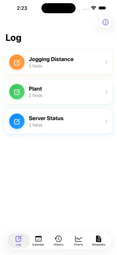 Trackly iOS App Screenshot 1