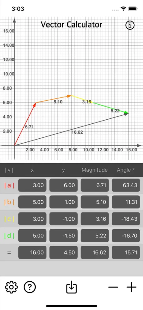 Vector_Calculator_Plus iOS App Screenshot 4