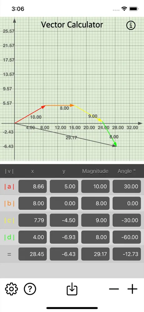 Vector_Calculator_Plus iOS App Screenshot 5