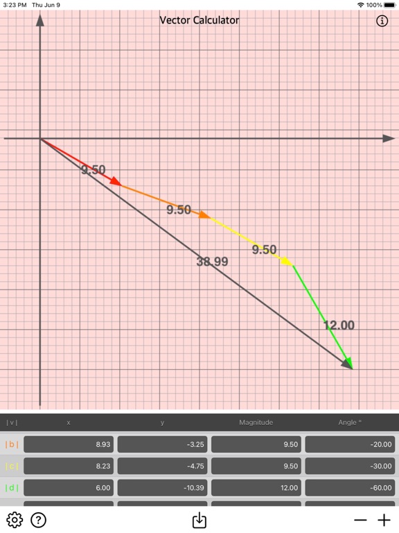 Vector_Calculator_Plus iPadOS App Screenshot 6