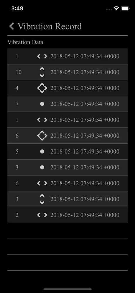 Vibration_Detector iOS App Screenshot 3