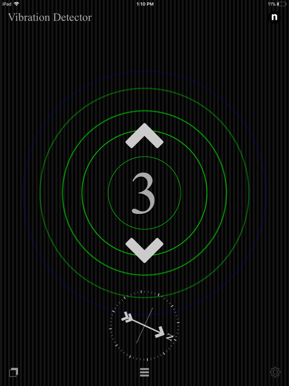 Vibration_Detector iPadOS App Screenshot 2