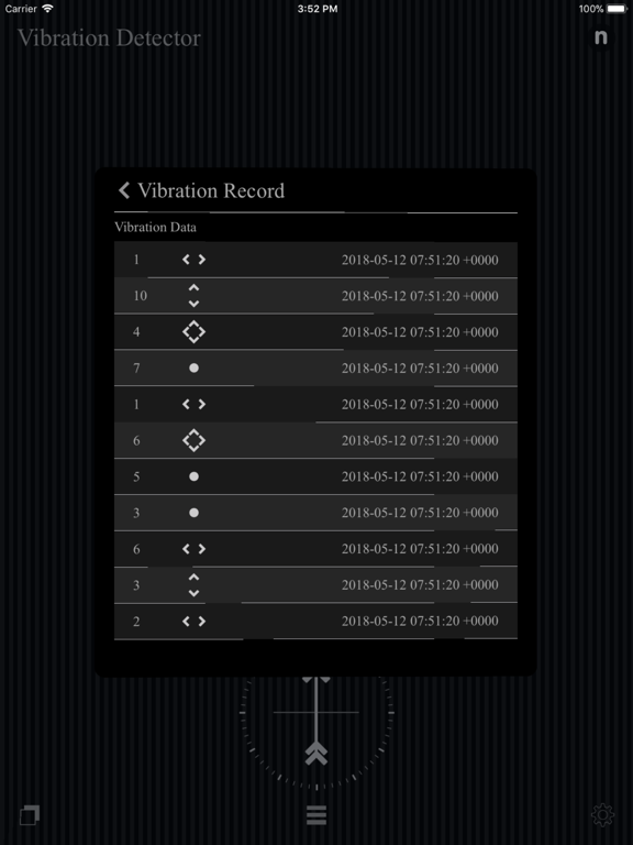 Vibration_Detector iPadOS App Screenshot 3
