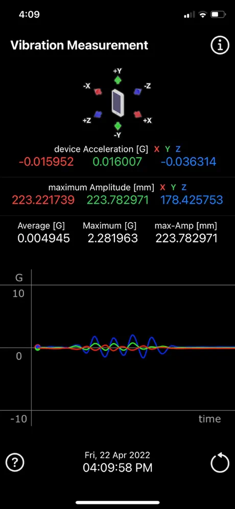 Vibration_Measurement iOS App Screenshot 5