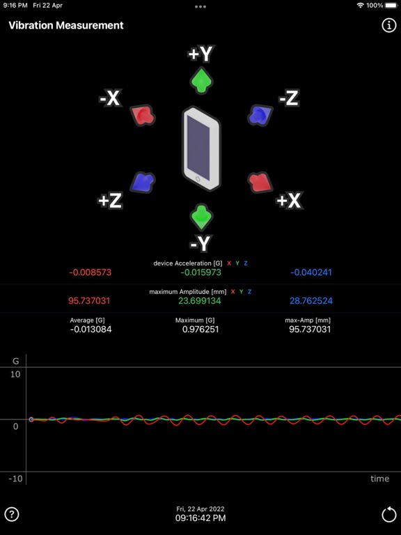 Vibration_Measurement iPadOS App Screenshot 4