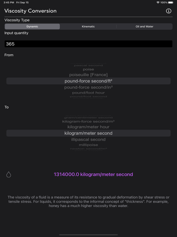 Viscosity_Conversion iPadOS App Screenshot 10